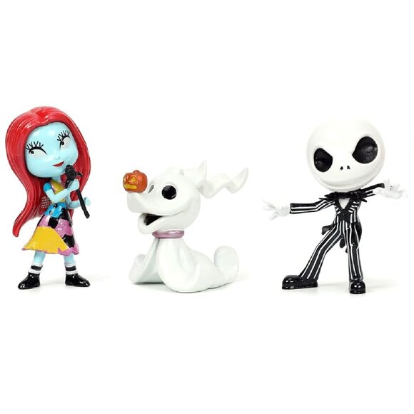Disney Nightmare Before Christmas Metalfigs 2.5” Die-Cast 3Pcs *Box Damage* - Picture 1 of 16